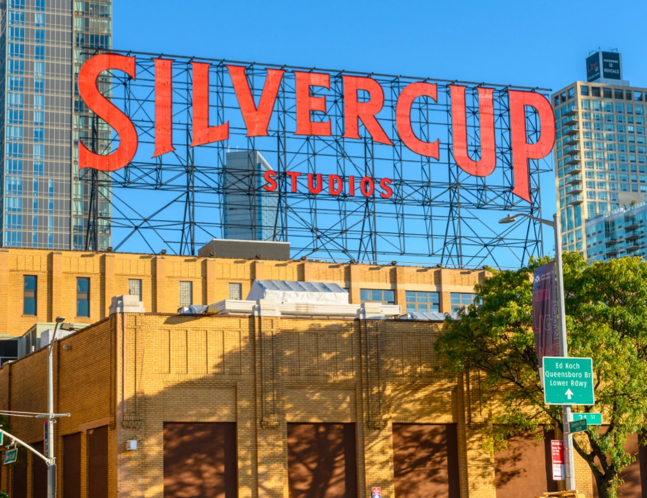 Silvercup Studios Main Exterior Building with Signage